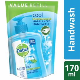 Dettol Handwash Cool 170ml Liquid Soap Refill