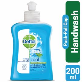 Dettol Handwash Cool 200ml Pump Liquid Soap